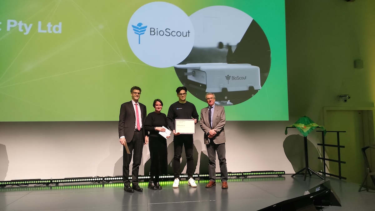 Un momento della premiazione di BioScout